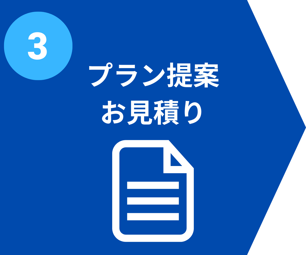 プラン提案お見積り